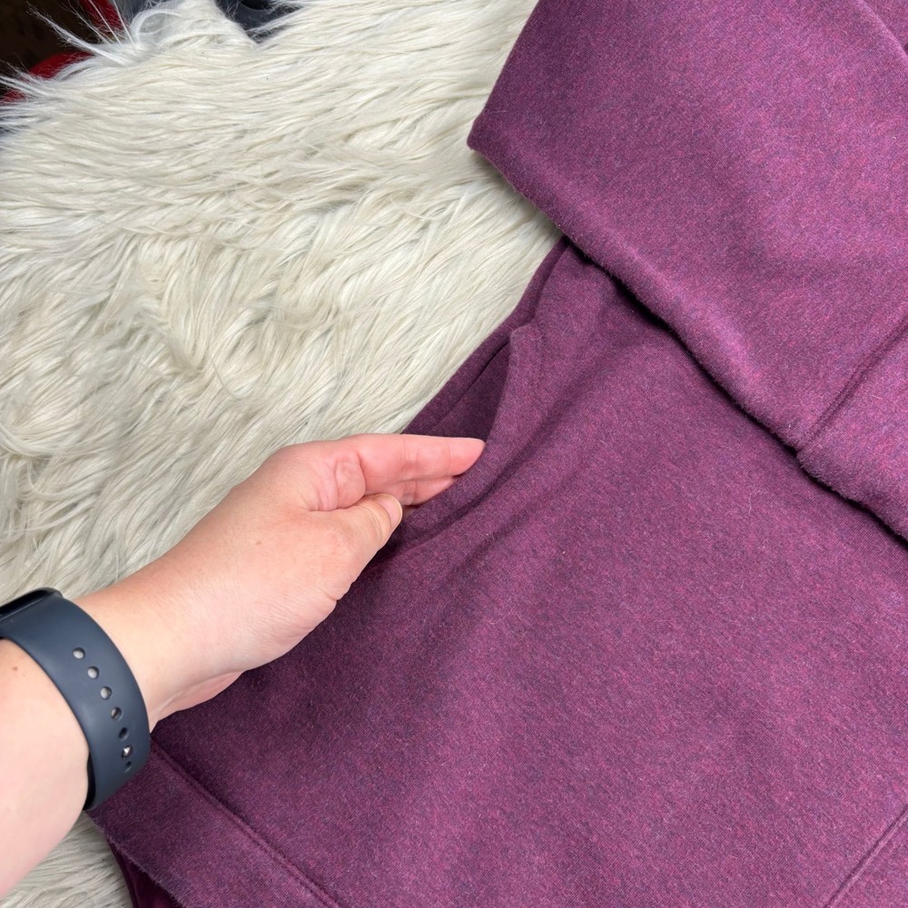 Athleta Women's XS Burgundy Cozy Karma Funnel Neck Sweatshirt Cabincore Winter - Picture 2 of 6